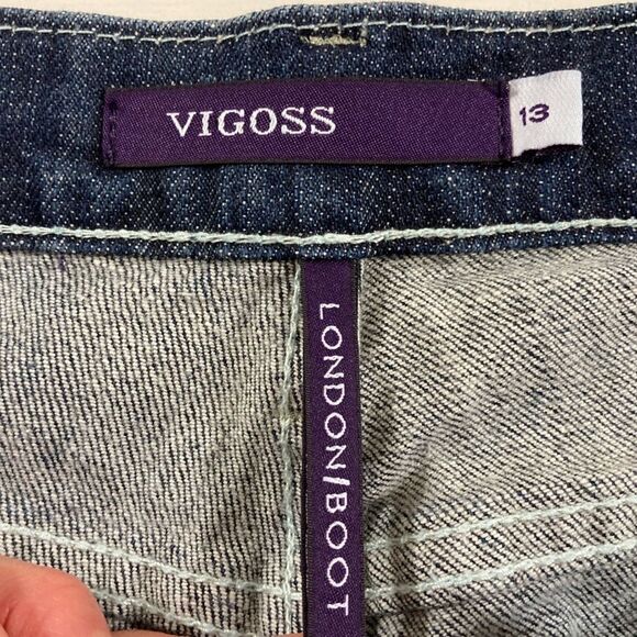 Vigoss Jeans Women’s 13 Blue Distressed London Bootcut Western #P2520J - Picture 9 of 13